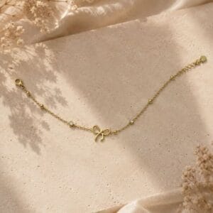 golden-bow-charm-anklet