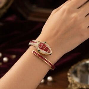 crimson-serpent-bangle-watch