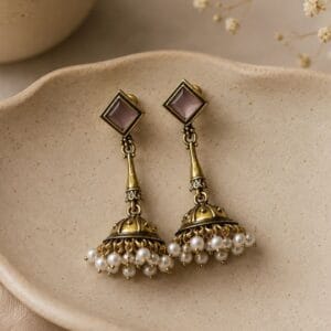 antique-pearl-charm-jhumka-earrings